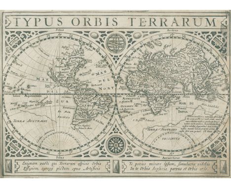 (Mercator, G.).: Atlas minor, Das ist: Eine kurtze, jedoch gründliche Beschreibung der gantzen Welt. 2 Tle. in 1 Bd. Amsterda