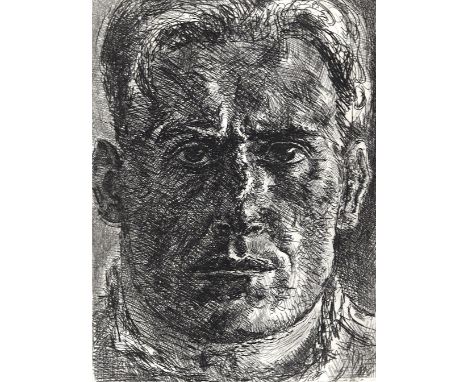 Huber, Hermann: (1888 Zürich - Hirzel 1967). "Portrait Sievers" u. 2 Portraits junger Männer en face. 3 Radierungen. 1920. Zw