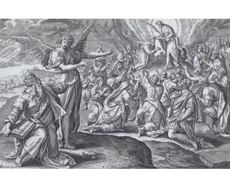 Vos, Marten de: (1532 Antwerpen 1603), nach. "Thesaurus Sacrarum Historiarum veteris testamenti..." - 4 Visionen. Vollständig