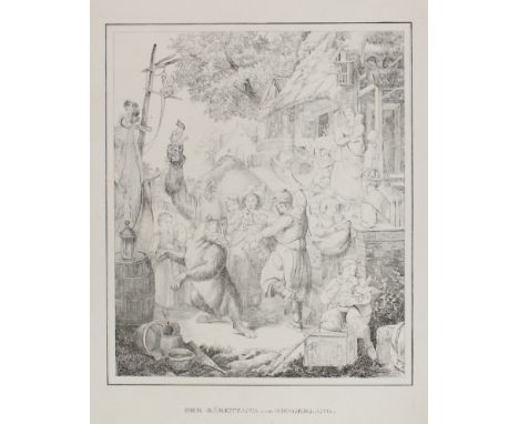 Stürmer, Johann Heinrich: (1774/75 Kirchberg/Jagst - Berlin 1855). Schlafender Amor. Lithographie, nach 1825. Ca. 18 x 27 cm,