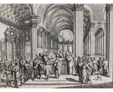 Küsell, Melchior: (1622 Augsburg 1683). Die Beschneidung Christi. - Die Entsendung des Heiligen Geistes. 2 Bl. n. J.W.Baur au