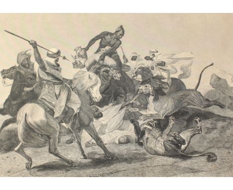 Laborde, Léon-Emmanuel Simon Joseph de: (1807 Paris - Fontenay-en-Vexin 1869). Tiberias. Vor und nach dem Erdbeben 1837. Lith