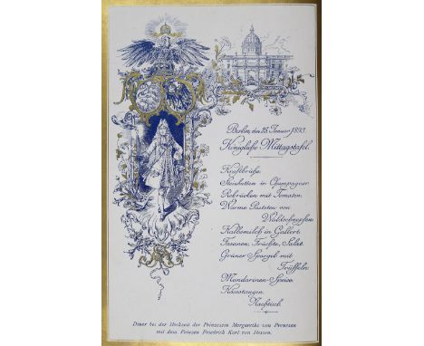 Stutzenbacher,R.: Das Diner. Practische Anleitung zu dessen Service und Arrangement nebst einer Sammlung hervorragender Menus