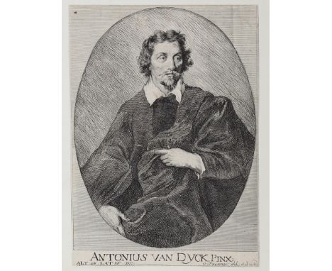 Van Dyck, Anton: (1599 Antwerpen - London 1641), nach. Portrait von Jacomo de Cachiopin. Radierung gest. von Anton Joseph Pre