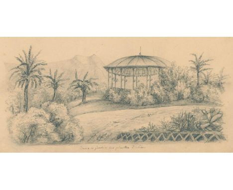 Nizza.: 15 Bleistiftzeichnungen auf chamoisfarbenem Papier. Nicht sign., sämtlich ortsbezeichnet, nicht dat. (um 1850). Jewei