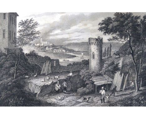 Schwab,G.: Wanderungen durch Schwaben. Lpz., Wigand (1837). Mit 30 Stahlst.-Taf. 2 Bl., VIII, 257 S. Hlwd. d. Zt.  (= Das mal