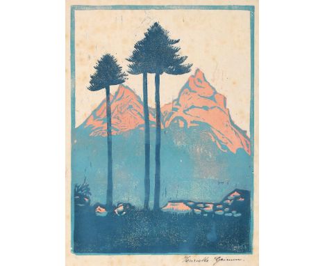 Konvolut: von 14 Bl. Graphiken, Anfang bis Mitte 20. Jhdt. Verschiedene Techniken. 9,5 x 13,2 cm - 36 x 27,6 cm.  Darunter: H