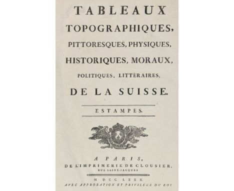 (Zur Lauben, B.F.A.de.).: Tableaux topographiques, pittoresques, physiques, historiques, moraux, politiques, litteraires de l