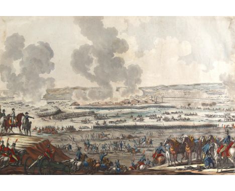 Schlachtendarstellungen.: Bataille d'Austerlitz. Kolor. Aquatintaradierung v. Duplessis-Bertaux u. Levachez, Paris um 1810. 3