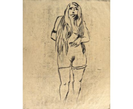 Unbekannte Künstler.: 45 Bl. überw. Lithographien mit erotischen, frivolen oder karikierten Szenen. Tls. Wiederholungen der M