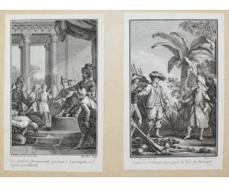Moreau, Jean Michel d.J.: (1741 Paris 1814) nach. 6 Bl. mit 23 mont. bzw. am ob. Rd. aufgeklebten Buchillustrationen aus vers