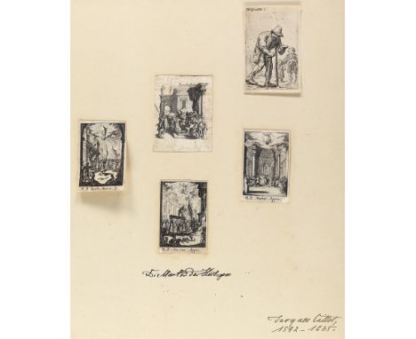 Callot, Jacques: (1592 Nancy 1635). Martyrium Apostolorum. 3 Kupferstiche aus der Folge (Lieure 1386-1401), um 1630. Vorhande