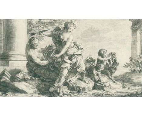Recueil de Dessein.: 2 Sammelbände (1 u. 3) mit zus. 100 Tafeln, meist mit Ansichten und Landschaften. Radierungen, 18. Jhdt.