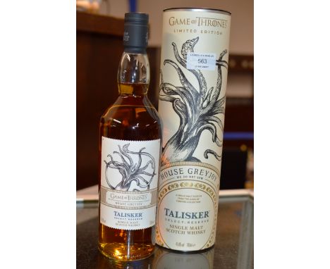 TALISKER SELECT RESERVE GAME OF THRONES HOUSE GREYJOY, WE DO NOT SHOW SINGLE MALT SCOTCH WHISKY, WITH PRESENTATION BOX - 700M