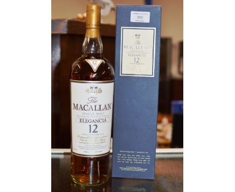 THE MACALLAN ELEGANCIA 12 YEAR OLD SINGLE MALT HIGHLAND SCOTCH WHISKY, WITH PRESENTATION BOX - 1 LITRE, 40% VOL    