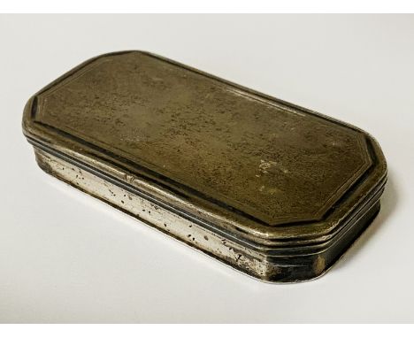 HM SILVER SNUFF BOX 3.3OZS APPROX