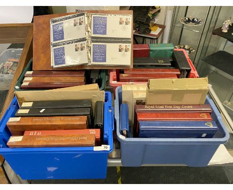 LARGE QTY OF FIRST DAY COVERS - FOUR BOXES
