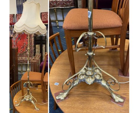SOLID BRASS STANDARD LAMP