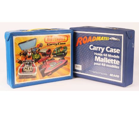 Matchbox Superfast 2 x 48-Car Carry Cases Complete With Models - (1) 1976 Copyright US Issue Case containing mostly Lesney En