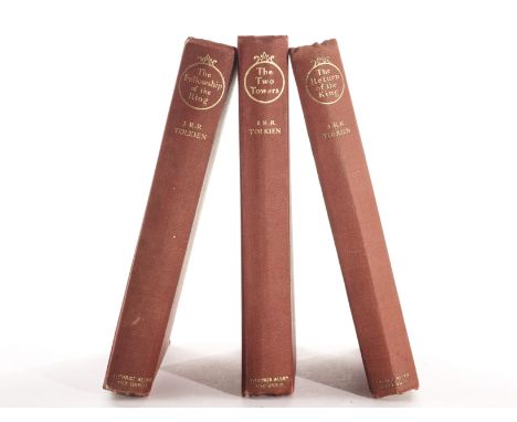 Tolkien, J.R.R. The Lord of the Rings (complete set) Comprising: The Fellowship of the Ring 1954 1st Edition, The Two Towers 