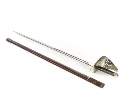 An 1895 pattern infantry officers sword, by Fenton Brothers Ltd Sheffield, circa WWI, the engraved steel blade in leather sca