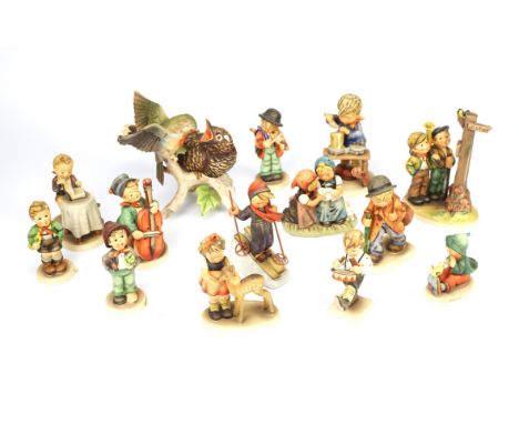 A collection of Gebel an Hummel figures, mostly of Children in various attitudes (approx 40)
