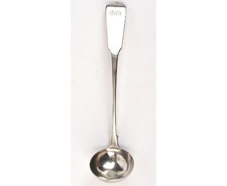 Scottish Georgian silver oar pattern sauce ladle. Edinburgh, 1812.