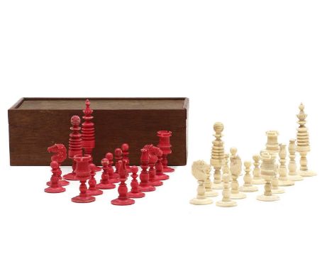 Vintage Lardy Analysis Staunton Chess Set Lot 364 