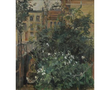 § Rupert Shephard (British 1909-1992) Tobacco Plants, Oakley Gardens, Chelseasigned and dated 'Rupert Shephard 1946' (lower l