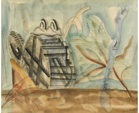 Frances Mary Hodgkins (New Zealand/British 1869-1947) The Mill Wheel signed 'Frances Hodgkins' (lower right) watercolour39 x 