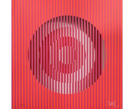 § Yvaral (Jean-Pierre Vasarely) (French, 1934–2002), untitled, 1969, published by Denise René Editions, Paris, of three-dimen