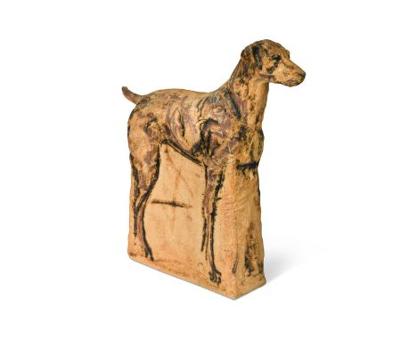 § Tanya Brett (British, born 1974), Hound, 2005, ceramic sculpture, signed with initials and dated47 x 45 x 12cmCondition rep