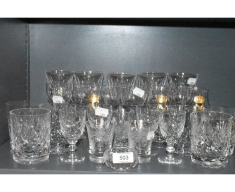 Waterford Crystal 'Sheila' Pattern - Wine Glasses 