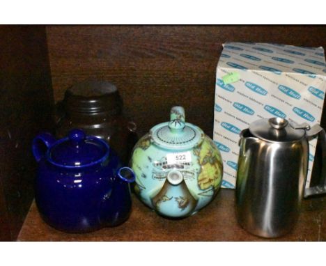 A selection of ceramic teapots and similar including Cardews Globe and Royal Doulton
Crazing and staining to Cardews globe te