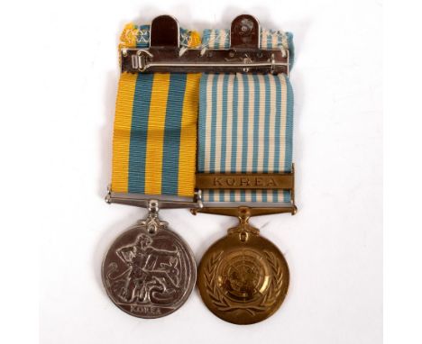 A 'Glorious Glosters' pair to Private D. Marks, Gloucestershire Regiment, taken Prisoner of  at the Battle of Imjin River, Ko