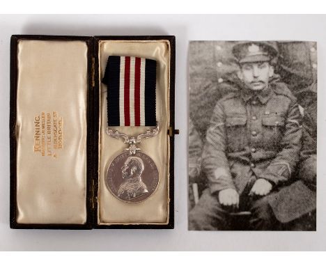 A WWI 'VC Action, Somme' M.M. to Lance-Corporal E. Wright, Gloucestershire Regiment, who was later taken Prisoner of War:/ Mi