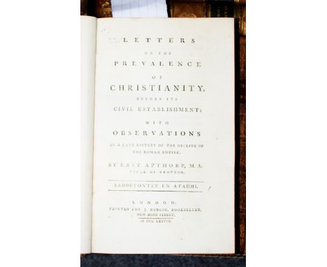 Religion, sermons etc., 54 vols., 8vo., calf bindings, 18th and 19th Century (54)/Provenance: Spetchley Park CONDITION REPORT
