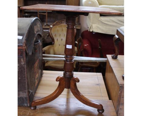 A Victorian mahogany tilt top tripod table