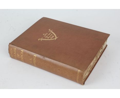 T.E Lawrence books, Revolt in the Desert, first edition, published London 1927 by Jonathan Cape 30 Bedford Square, Seven Pill