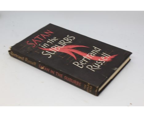 Bertrand Russell, Satan in the Suburbs, 1st edition, first published in 1953, printed by the Unwin Brothers, with dust jacket