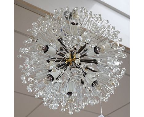 A retro light fitting, approx 35cm diameter