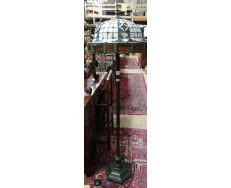 A Tiffany style standard lamp, height 162cm