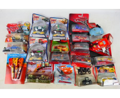 Mattel - Disney - 16 factory sealed blister packed vehicles from Disney Pixar's 'Cars' to include Eddie & Rocky , Mater, Snow