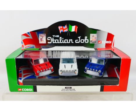 Corgi - A boxed #05506 The Italian Job Three Piece Mini Set. Item appears mint in box. Box appears very good-excellent, some 