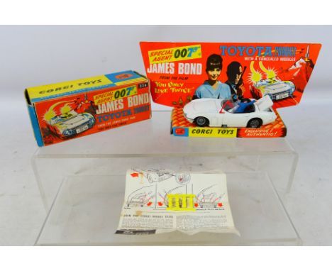 Corgi - A boxed #336 James Bond Toyota 2000GT from 'You Only Live Twice'. Item contains figures and 4 missile accessories sti