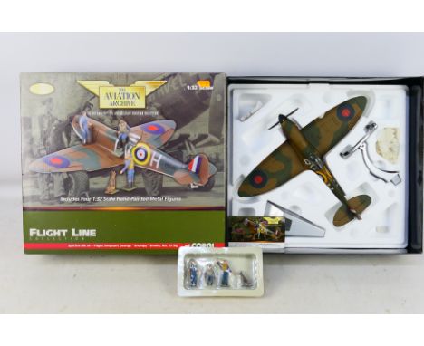 Corgi Aviation Archive - A boxed Limited Edition Corgi #US33906 (Flight Line Collection) Spitfire Mk. IA Flight Sergeant Geor