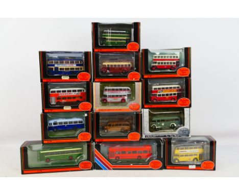EFE - 13 boxed 1/76 scale diecast vehicles to include #99201 AEC Regal 10T 10 Bus U.S. Army, #11110 Ex London RTL Stevensons,