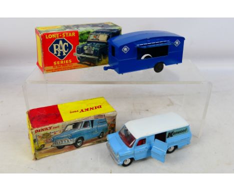 Dinky - Lone Star - A pair of diecast vehicle to include a RAC Mobile Office Royal Automobile Club Trailer and #407 Ford Tran