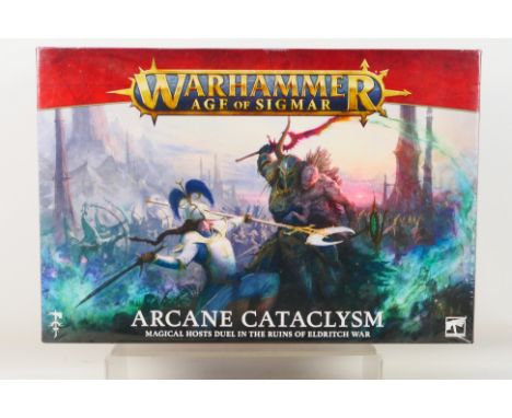 Warhammer - Games Workshop - A boxed Warhammer Age of Sigmar 'Arcane Cataclysm' set. The set is presumed to be in Mint condit