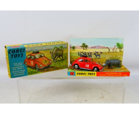 Corgi -  A boxed diecast #256 Volkswagen 1200 in East African Safari Trim. Item appears in excellent condition with working s